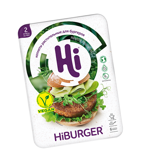 Hiburger Хай Бургер котлеты растительные Hi Хай 2 штуки