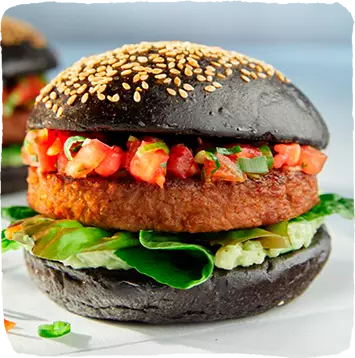 Вегетарианский Хайбургер с гуакамоле и соусом сальса
