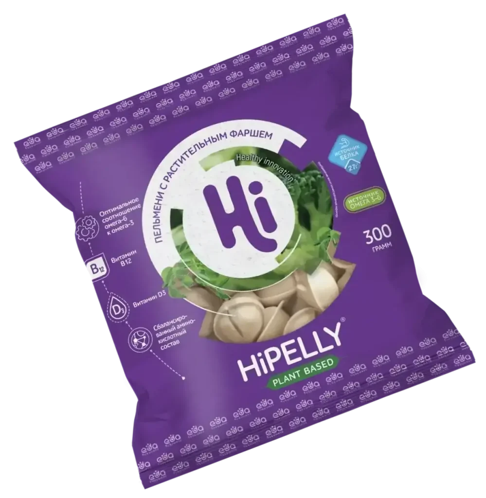 HiPelly растительные пельмени Hi, 300 г
