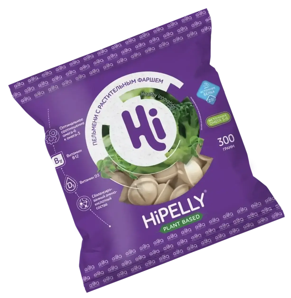 HiPelly растительные пельмени Hi, 300 г