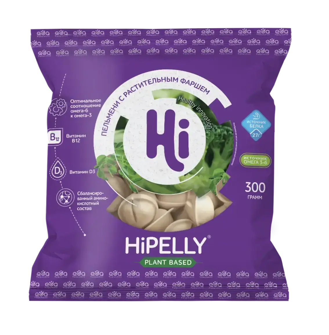 HiPelly растительные пельмени Hi, 300 г