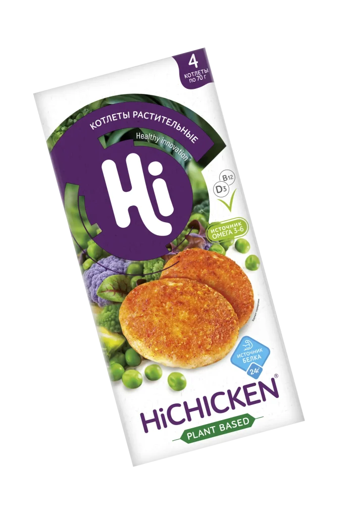Hi CHICKEN растительные котлеты, 280 грамм
