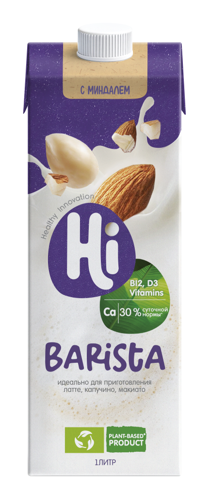Растительное молоко Hi Barista с миндалем, 1 л