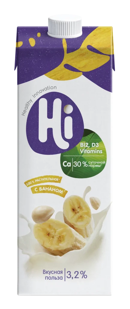 Растительное молоко Hi с бананом 1 л