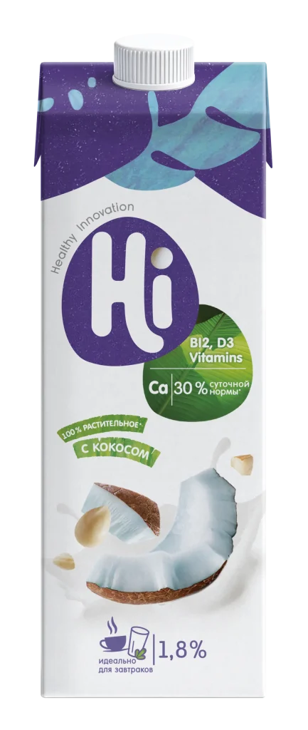 Растительное молоко Hi с кокосом 1 л