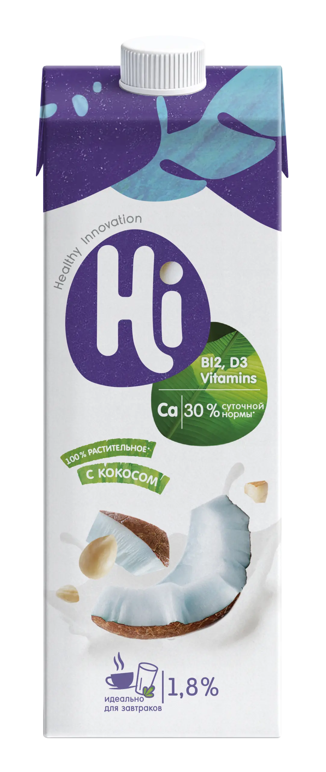 Растительное молоко Hi с кокосом 1 л