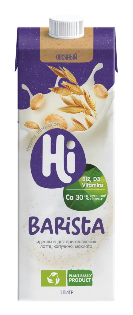 Растительное молоко Hi Barista овсяное, 1 л